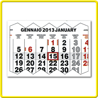 Art. 272 Calendario olandese personalizzato